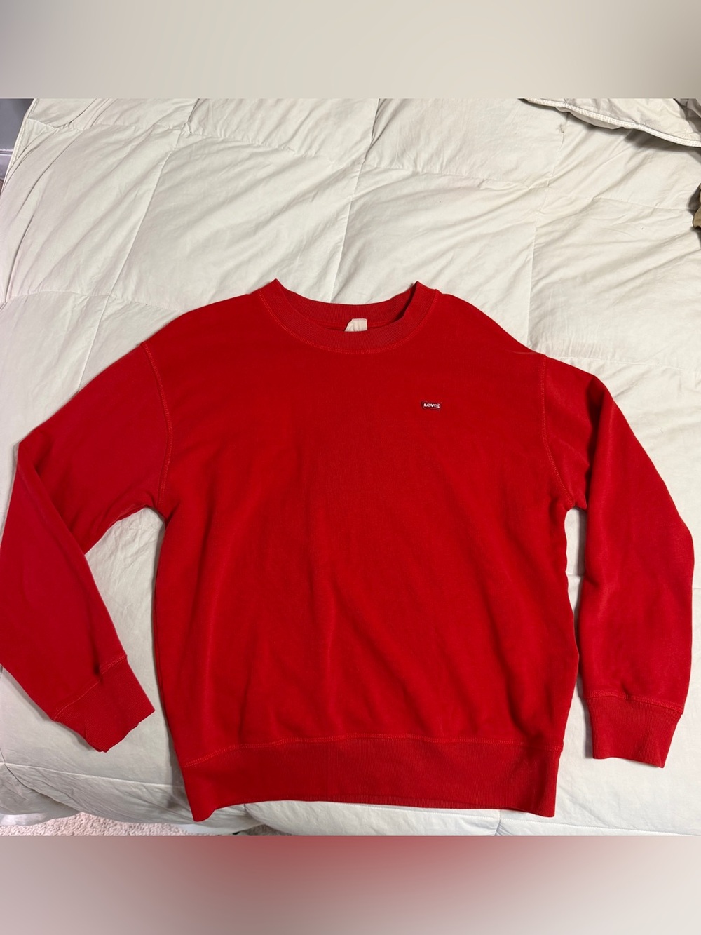 Levi's Men's Crewneck Sweatshirt — Bright Red